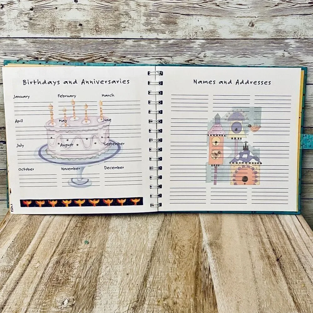 NWT Gorgeous Michelle Allen A DAILY AGENDA 52 weeks Hardcover undated planner